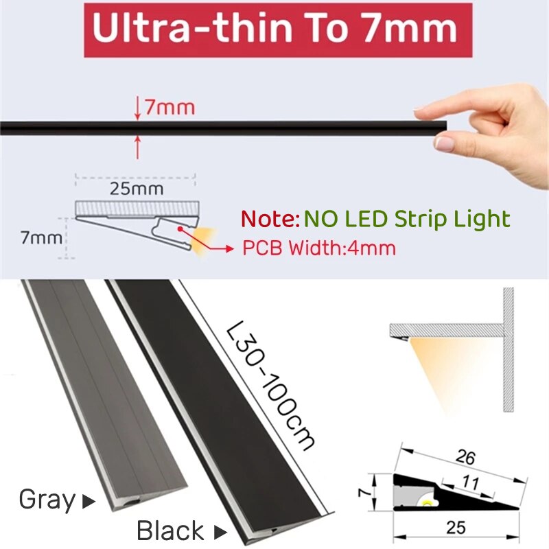 Avtoit | Invisible Surface Aluminum Thin Light Panel