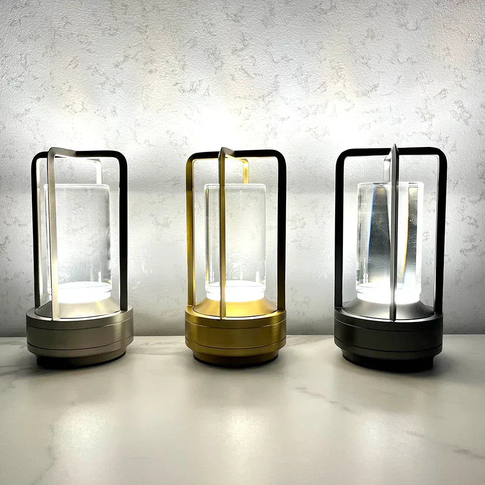Avtoit | Rechargeable Wireless LuxuryGlow Table Lamp - Elegant Wireless Lamp for Any Mood