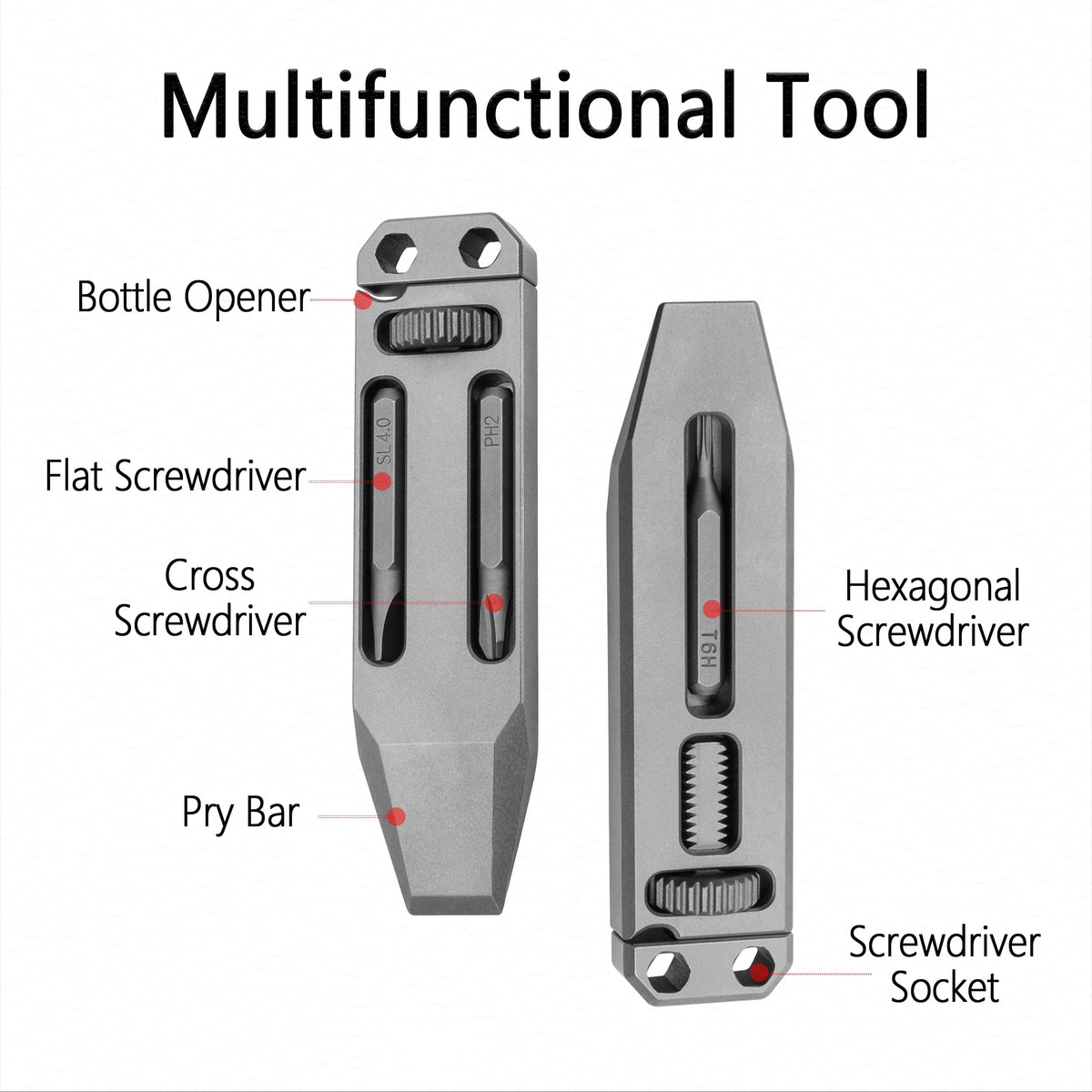 Avtoit | Titanium Alloy Telescopic Camping EDC Multifunctional Tool