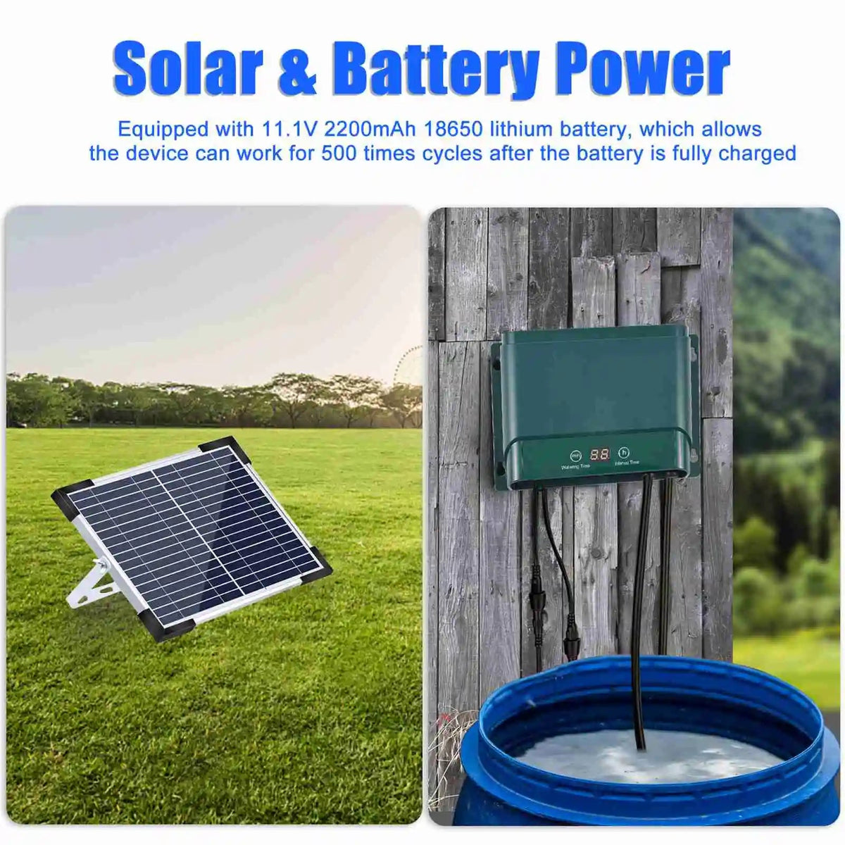Avtoit | Solar Drip Irrigation System Kit Automatic Watering with 30 Modes & 7 Timers – AquaFlow