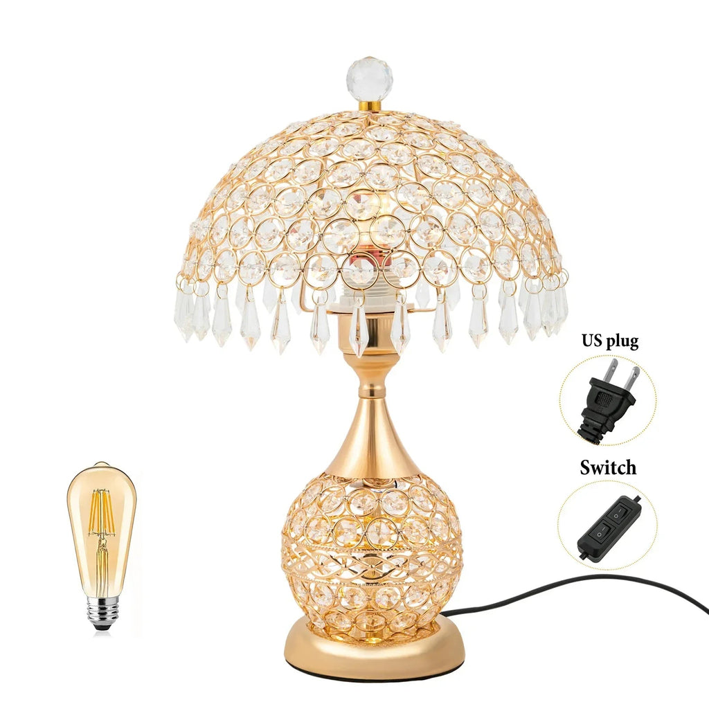 Avtoit | Modern Crystal Luxury Decorative Nightstand Lamp