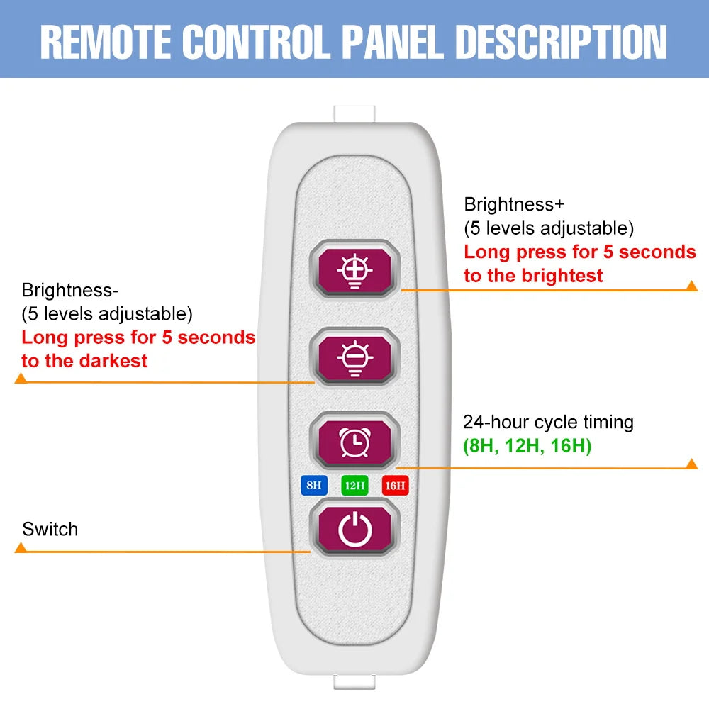 Avtoit | Plantuno Ring Plant Light | LED Grow Light with Timer | USB | Dimmable & 3 Light Colors | 1–4 Heads