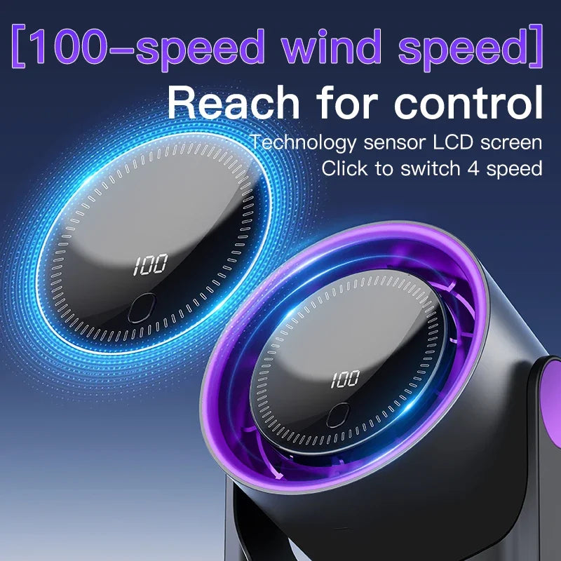 Avtoit | Aerolora Table Fan | Bladeless & Quiet | 100 Levels | USB Bladeless Fan
