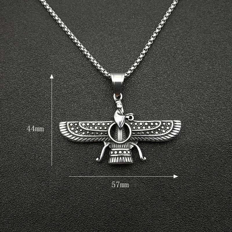 Avtoit | Zoroastrian Faravahar / Ahura Mazda Pendant Necklaces