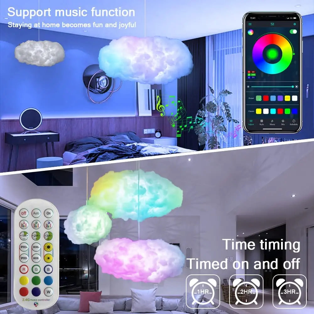 Avtoit | Cloudscape Glow 3D Cloud Smart Bedroom Light