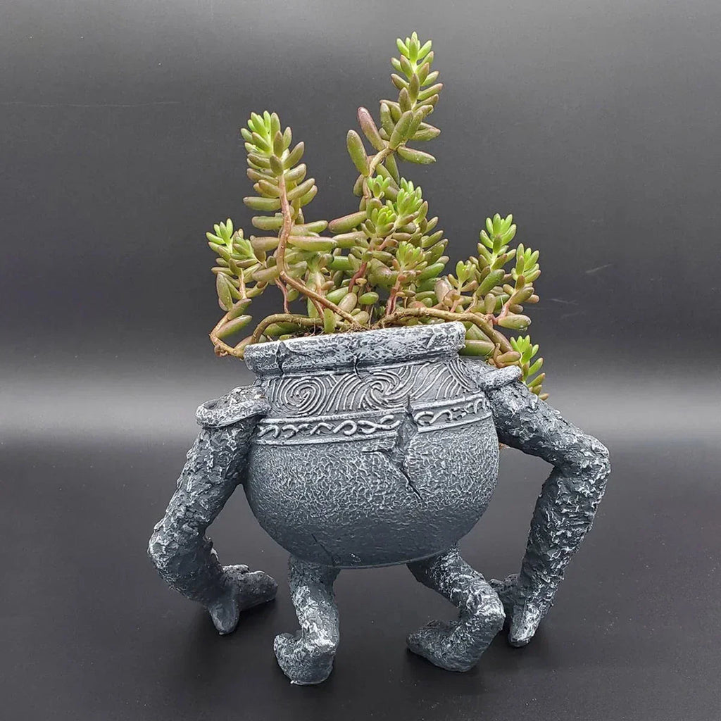 Avtoit | TerraNook Plant Pot | Retro Design | Weatherproof & UV-resistant | Resin