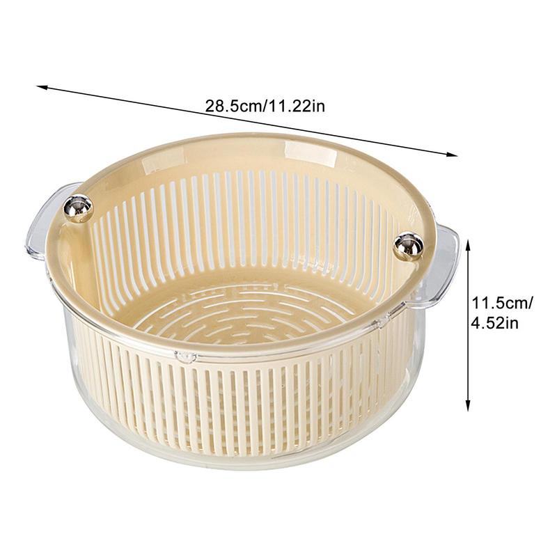 Avtoit | Manual Spin Vegetable Drainer Basket