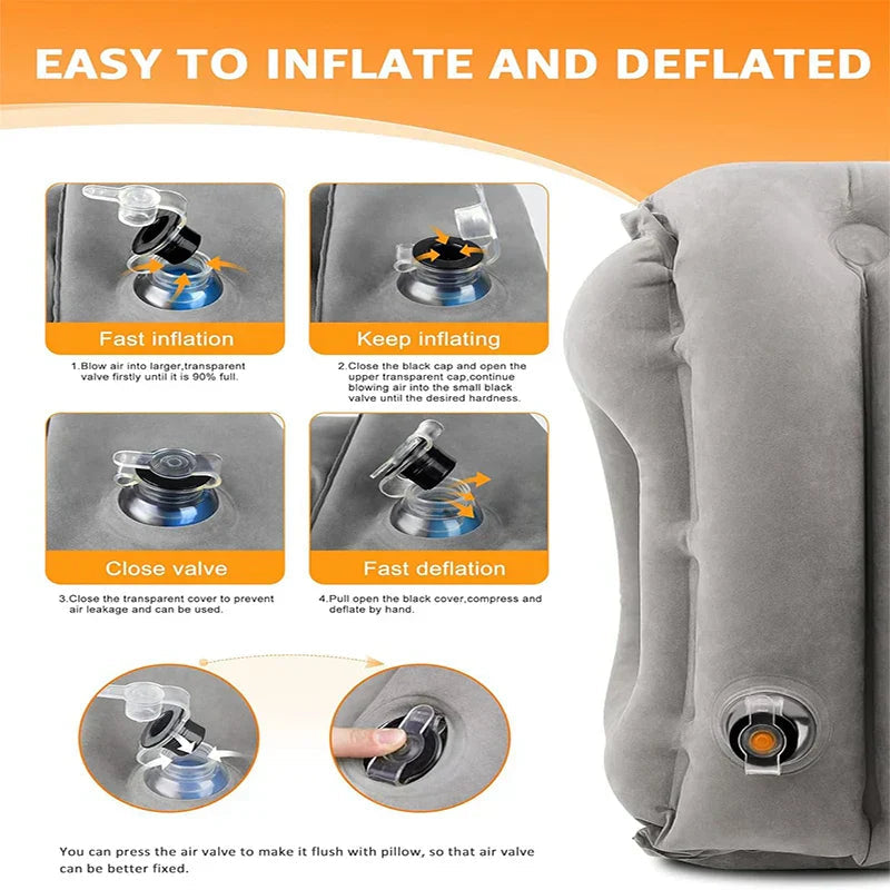 Avtoit | ComfortRest Travel Pillow | Ergonomic Travel Pillow for Neck & Head | Compact and Lightweight