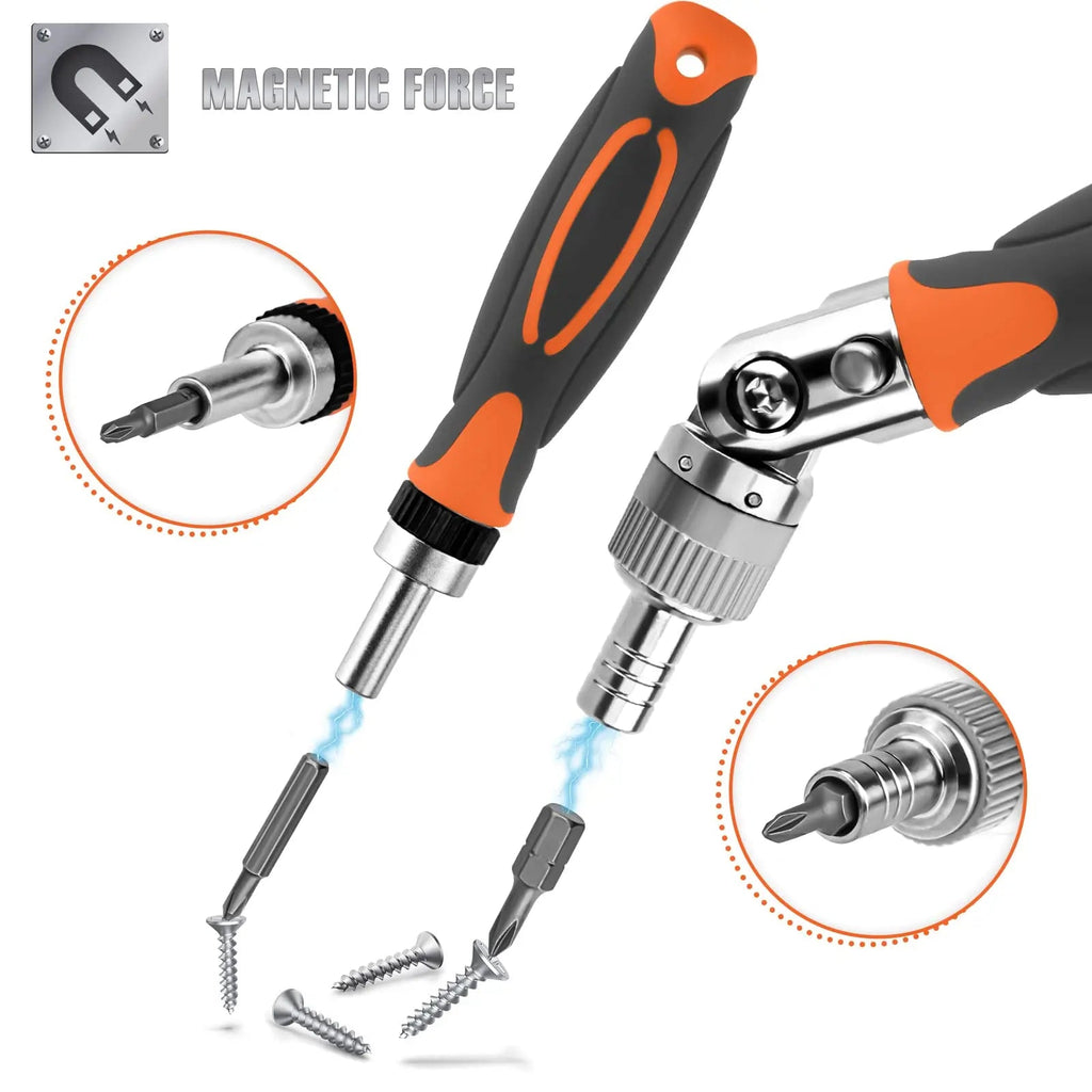 Avtoit | 68-in-1 Ratchet Screwdriver Set with Magnetic Bits & Extension Rod – FortiDrive