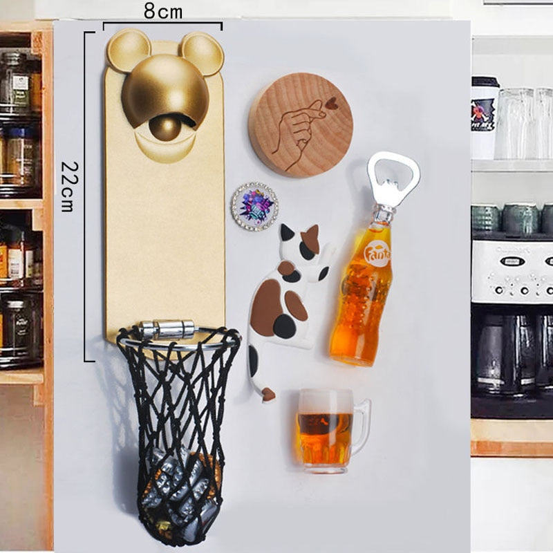 Avtoit | Fridge Magnetic Basketball Bottle Opener