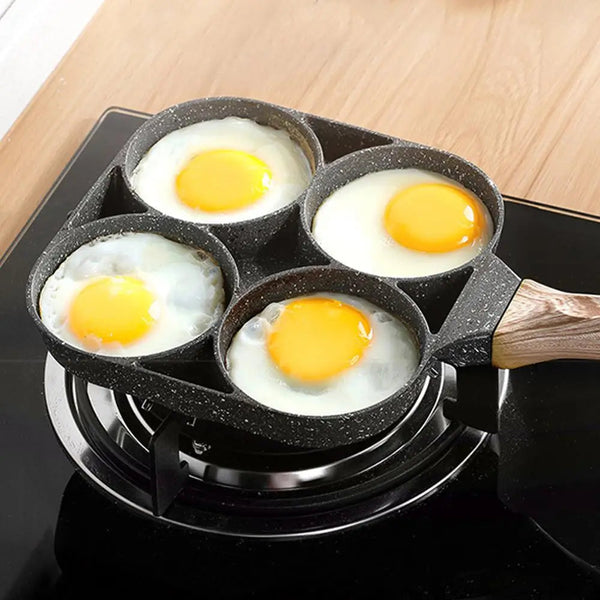 Avtoit | QuickCook - Frying pan with more sections and transparent handle