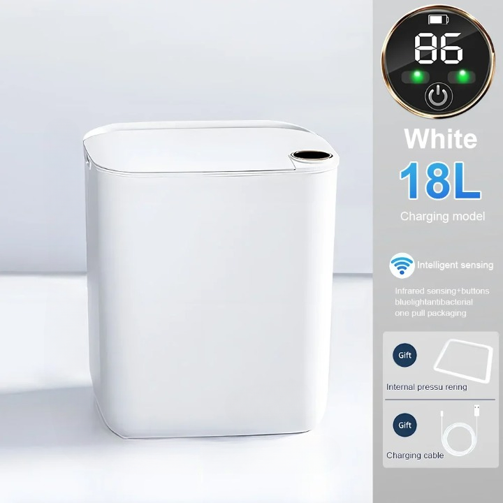 Avtoit | Smart Sensor Trash Can with Digital Display & Type-C Charging – CleanBin