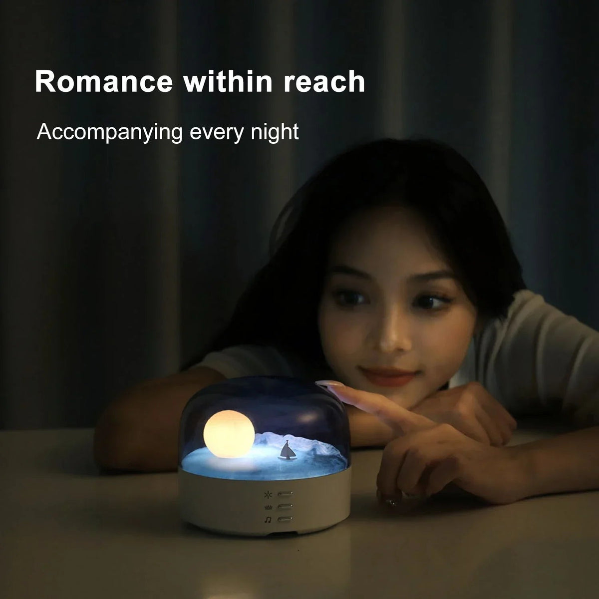 Avtoit | 3D Mysterious Moon LED Night Light Speaker