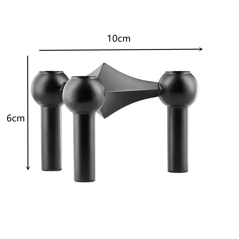 Avtoit | Modern Molecular Metal Candle Holder – Nordic-Style Silver Candle Stand for Elegant Home Decor