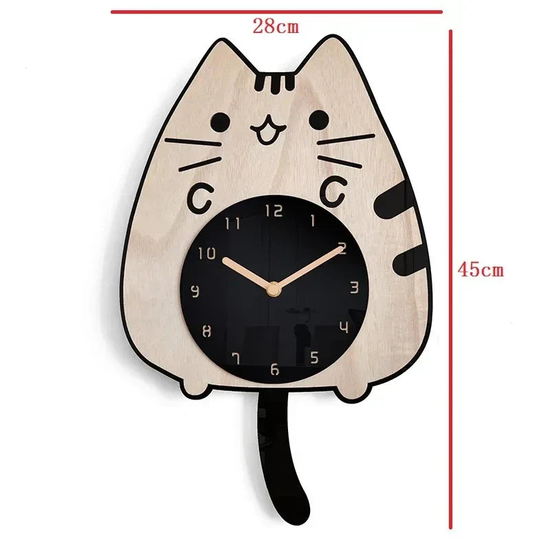 Avtoit | Happy Curious Cat Wall Clock