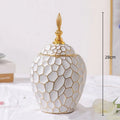 Avtoit | GoldenPattern | Ceramic Vase with Luxurious Gold Accents – Modern Decorative Home Piece