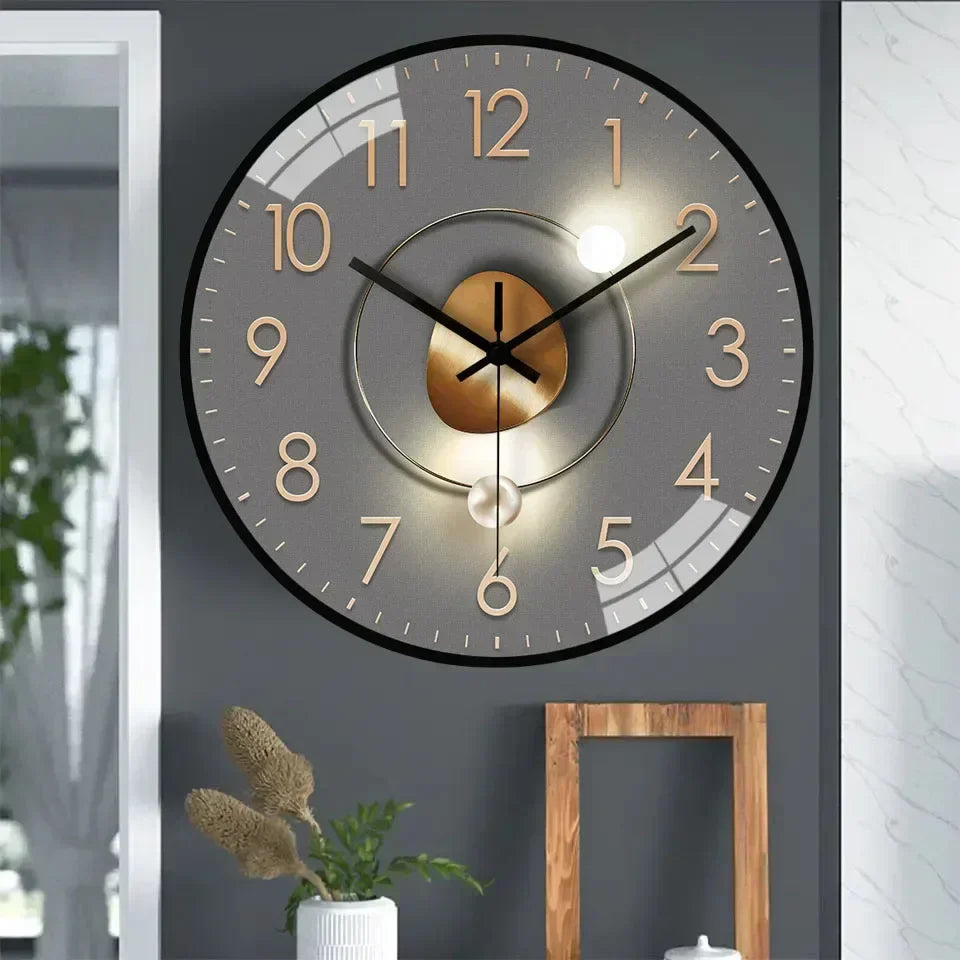 Avtoit | Silent Classic Wall Clock | Non-Ticking Elegant Timepiece for Bedroom & Office