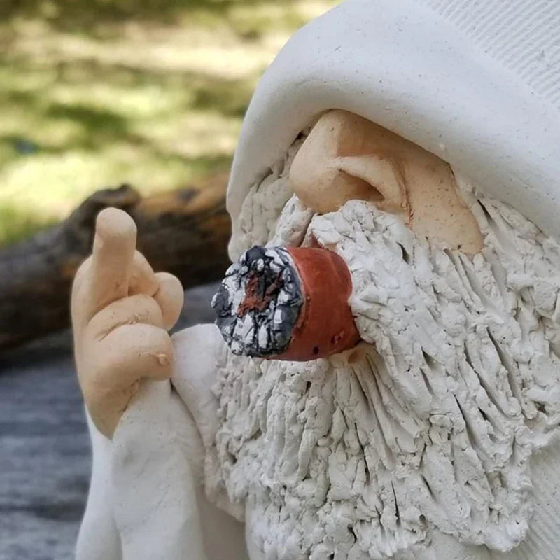 Avtoit | Angry Middle Finger Garden Gnome Decor
