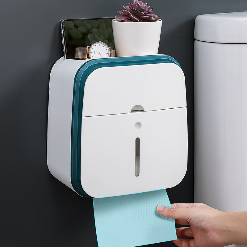 Avtoit | Wall-Mounted Bathroom Organizer Tissue Box Holder