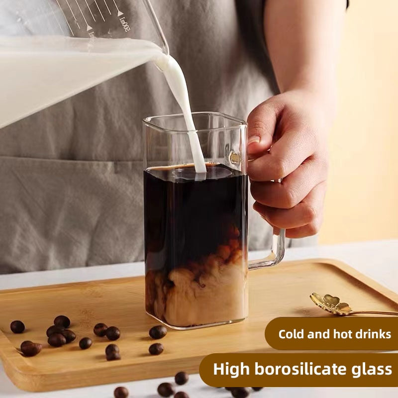 Avtoit | Stylish Square Large Capacity Mug with Straw