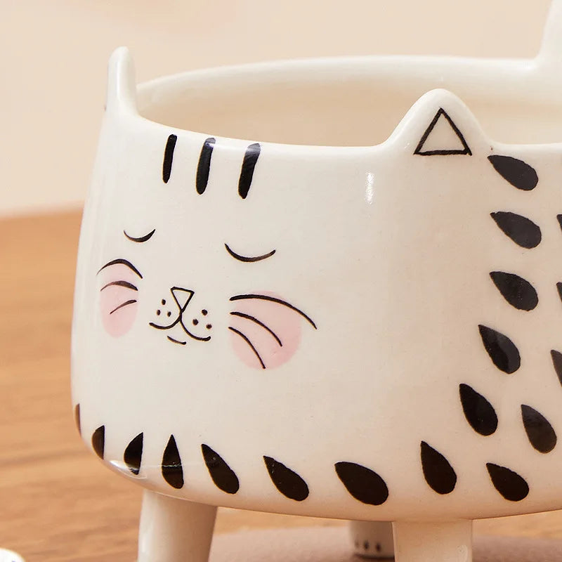 Avtoit | Happy Cat Long Legs Ceramic Mug
