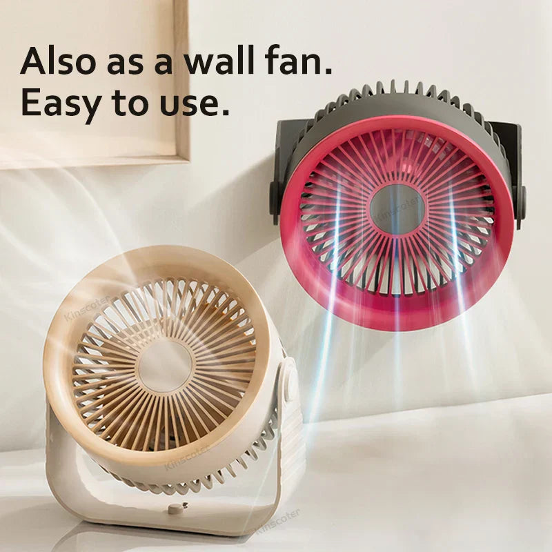 Avtoit | Brisano Mini Fan | 3600 mAh Battery | 4 Levels & USB | Compact & BPA-free