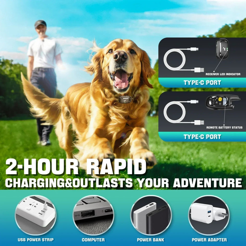 Avtoit | Dog Training Collar with Remote – Shock Lock, Sound & Vibration Modes, Waterproof, 1600ft Range