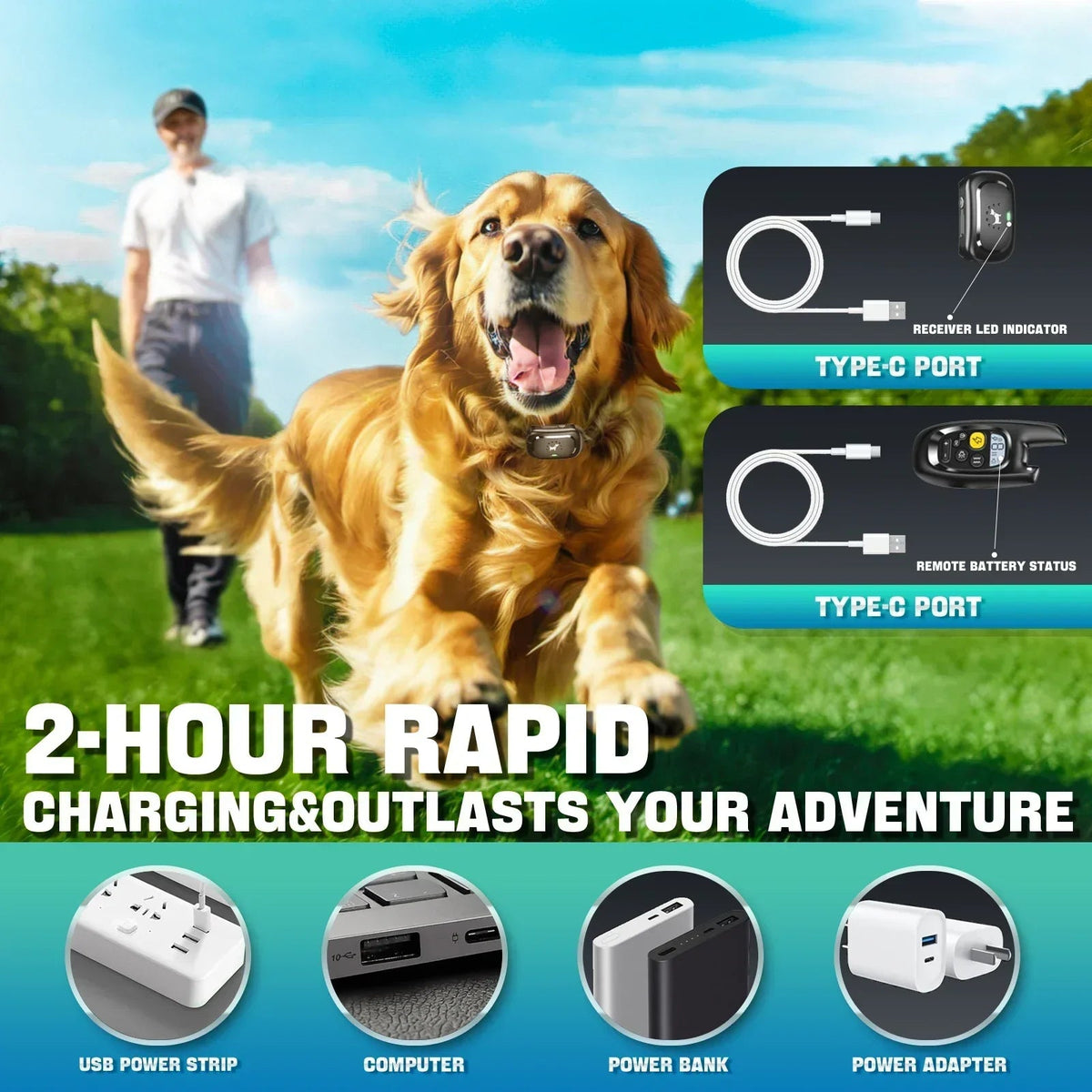 Avtoit | Dog Training Collar with Remote – Shock Lock, Sound & Vibration Modes, Waterproof, 1600ft Range
