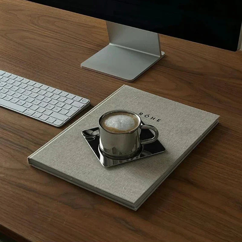 Avtoit | Stainless Steel Coffee Cup and Tray