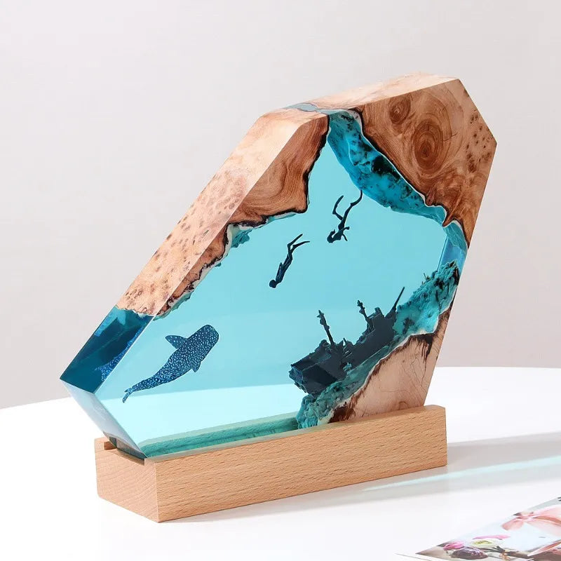 Avtoit | Deep Ocean Resin Decorative Night Lamp