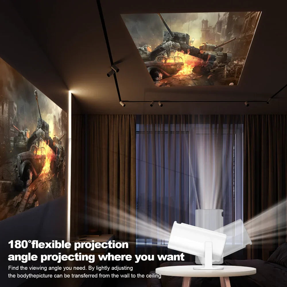 Avtoit | Smart Mini Android 4K Support Home Cinema Projector