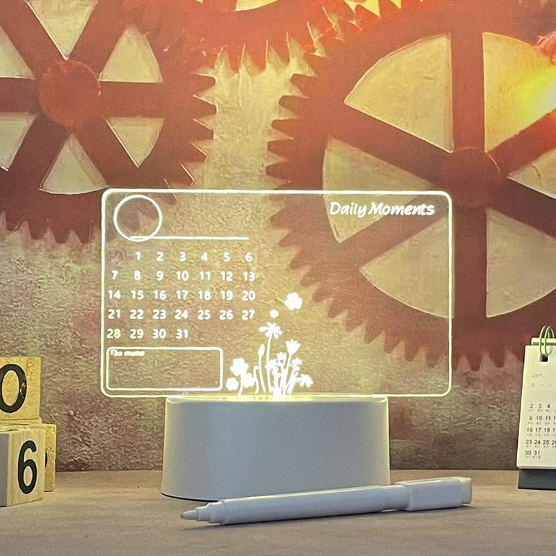 Avtoit | Creative Note Board Led Table Lamp