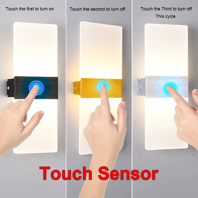 Avtoit | Wall light with motion sensor, drawing, aluminum, acrylic, decoration, lighting, wall light, interior, kitchen, bedroom, hallway, corridor