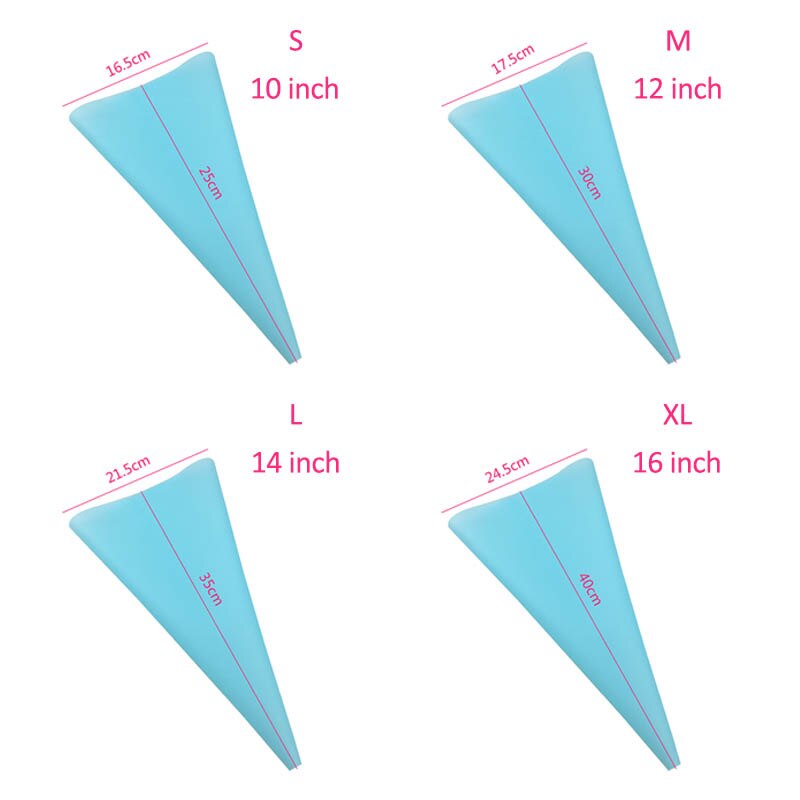 Avtoit | 4Pcs Diy Reusable Pastry Icing Bag
