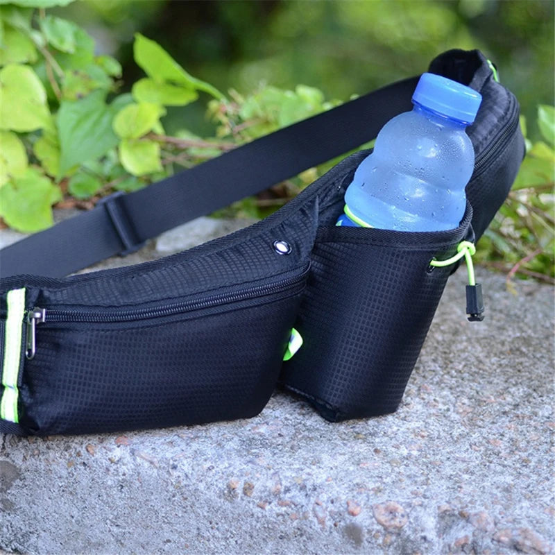 Avtoit | RunEase Hydration Running Belt – Waterproof Waist Pack with Bottle Holder & Storage Pockets