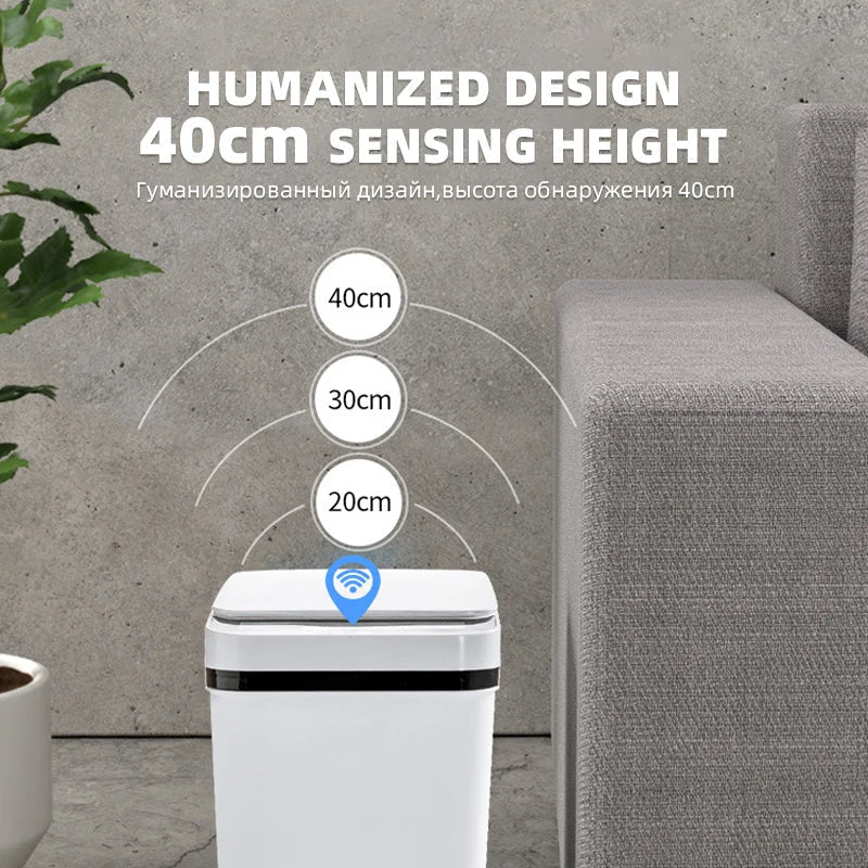Avtoit | Waterproof Smart Wave Sensor Automatic Trash Can
