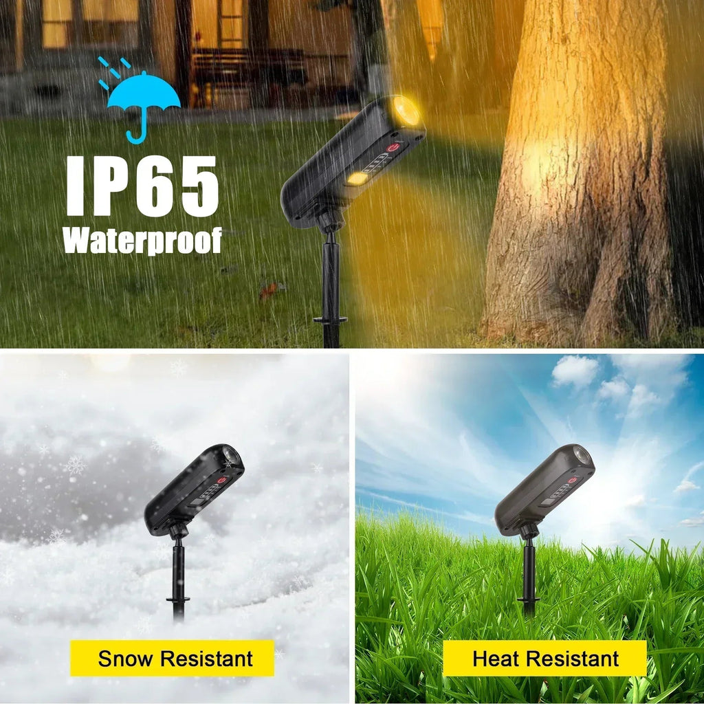Avtoit | LumoGlow | LED Solar Spotlight | 2-in-1 Light Mode | IP65 Waterproof
