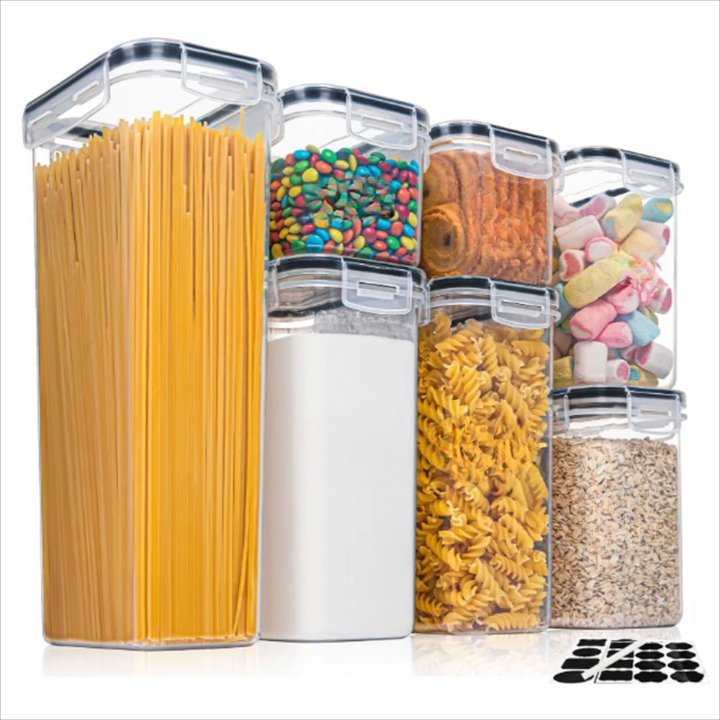 Avtoit | Kitchen Food Storage Containers Set 7pcs BPA-Free Airtight with Labels – StoreMate
