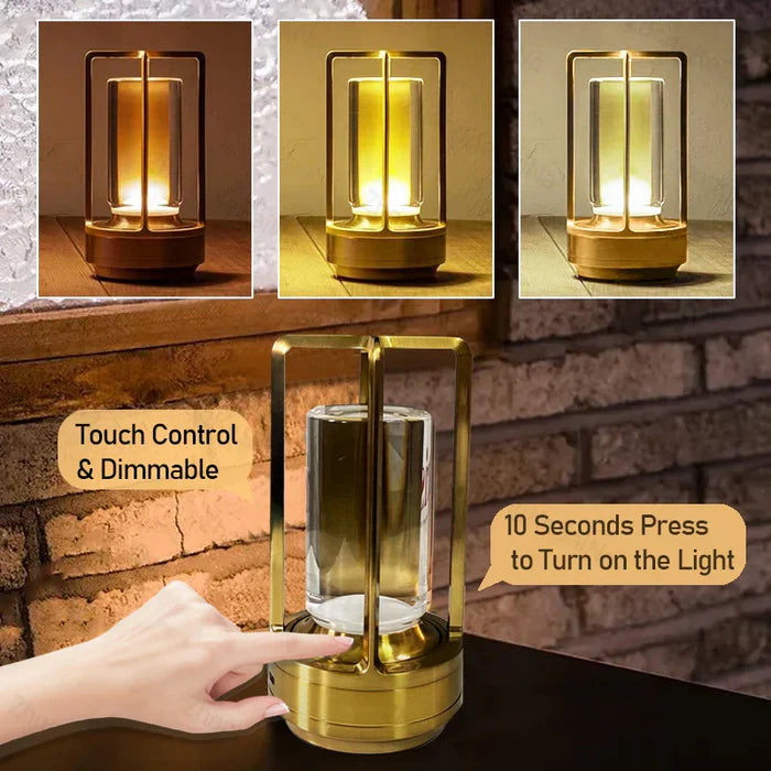 Avtoit | Warm LED Cordless Table Lamp – Battery Operated Nordic Design - LED with Touch Control, Suitable for Bedroom, Home, Outdoor - Ideal Night Light