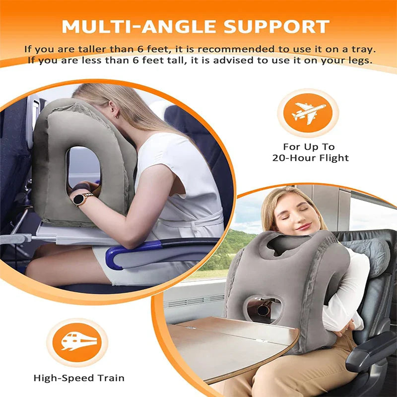 Avtoit | ComfortRest Travel Pillow | Ergonomic Travel Pillow for Neck & Head | Compact and Lightweight