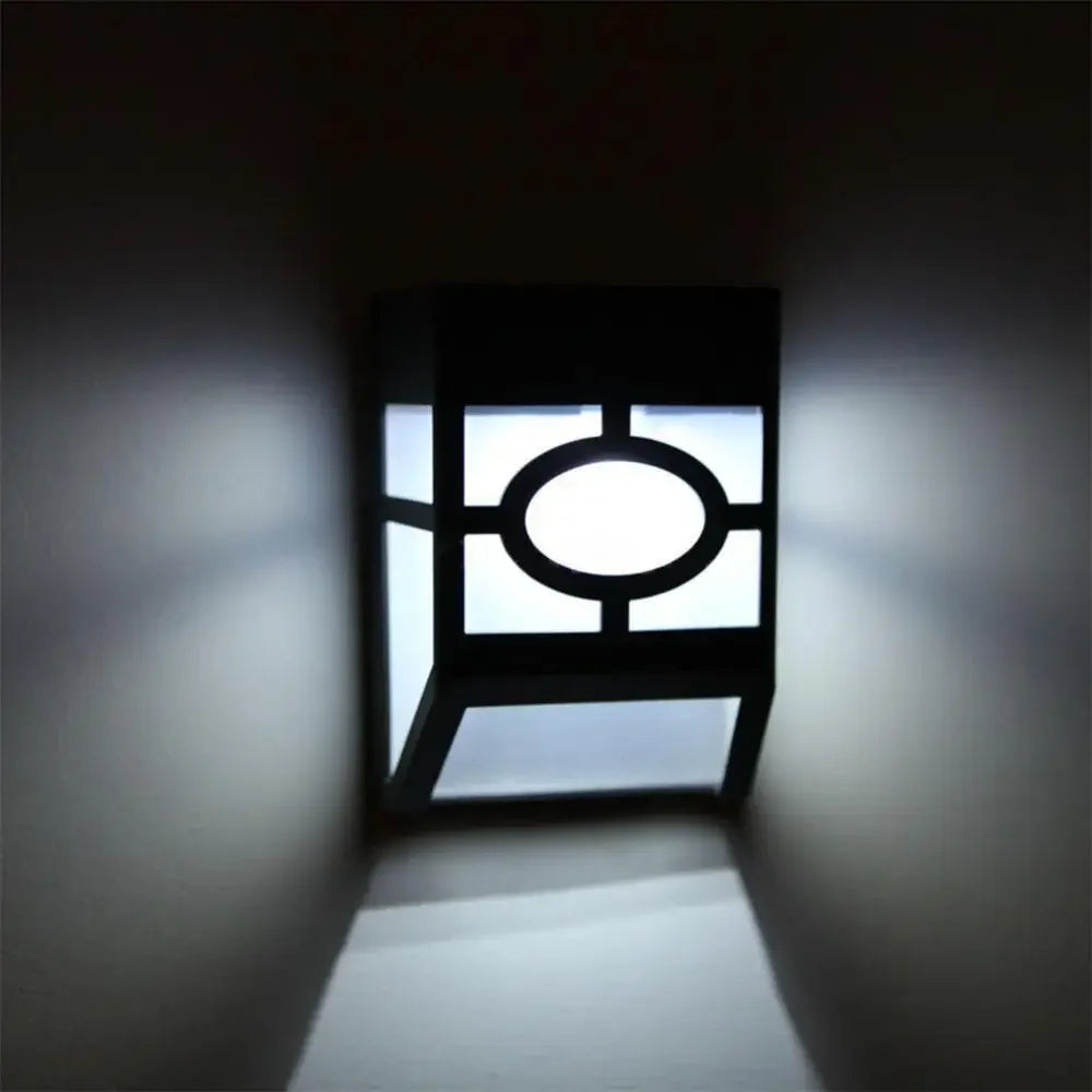 Solar LED Wall Light for Garden and Patio, Warm or White Light