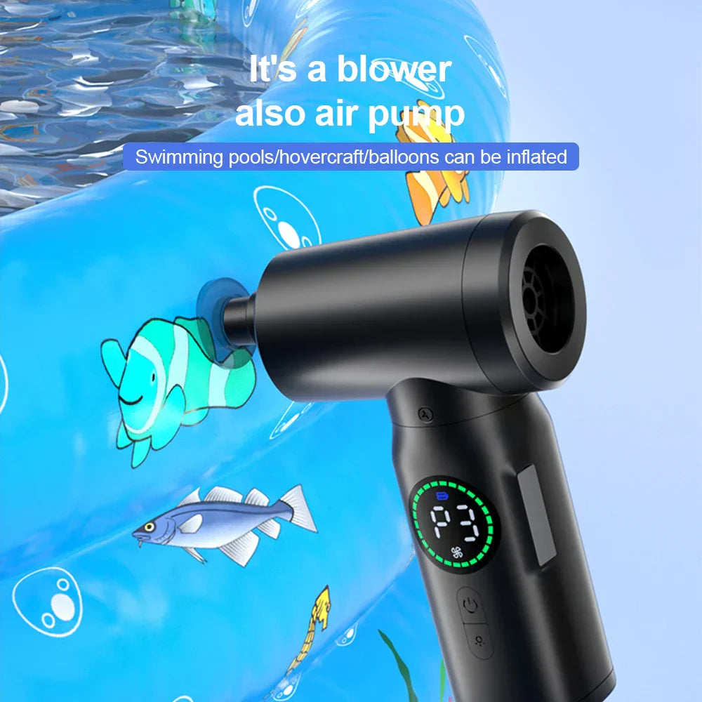 Avtoit | 2-in-1 Portable Vacuum Cleaner and Blower with Compressed Air and LED Light (7500mAh)