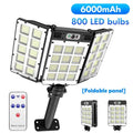 Avtoit | SolarBright LumiWall | Solar-powered Wall Light | Motion Sensor & 800 LEDs | Weatherproof