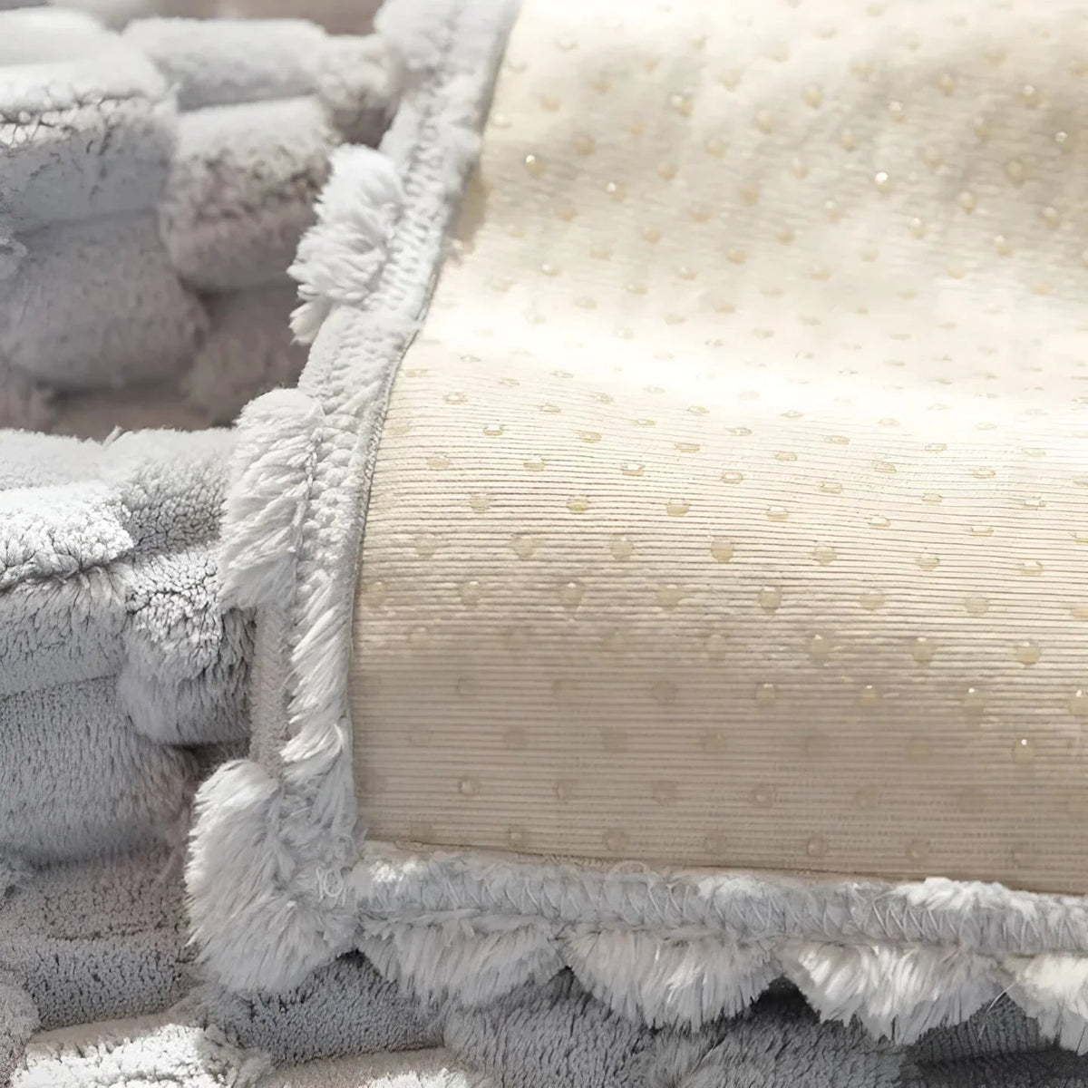 Avtoit | Luxurious velvet sofa cover with textured pattern