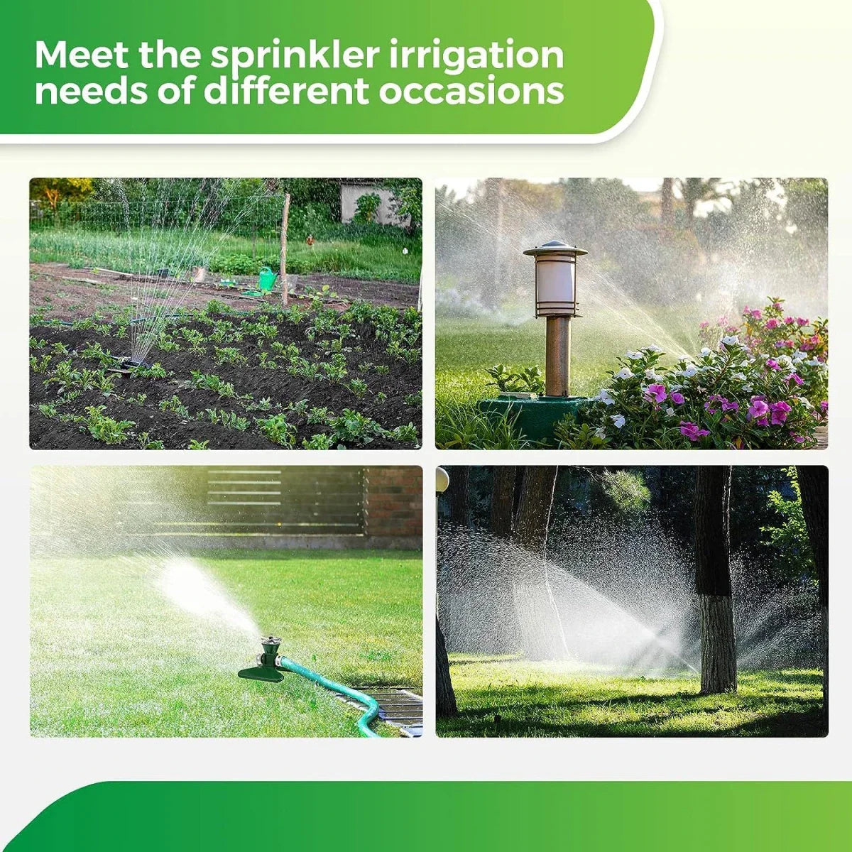 Avtoit | 360-Degree Automatic Rotating Metal Lawn Sprinkler – Effective Garden Watering Spray Head
