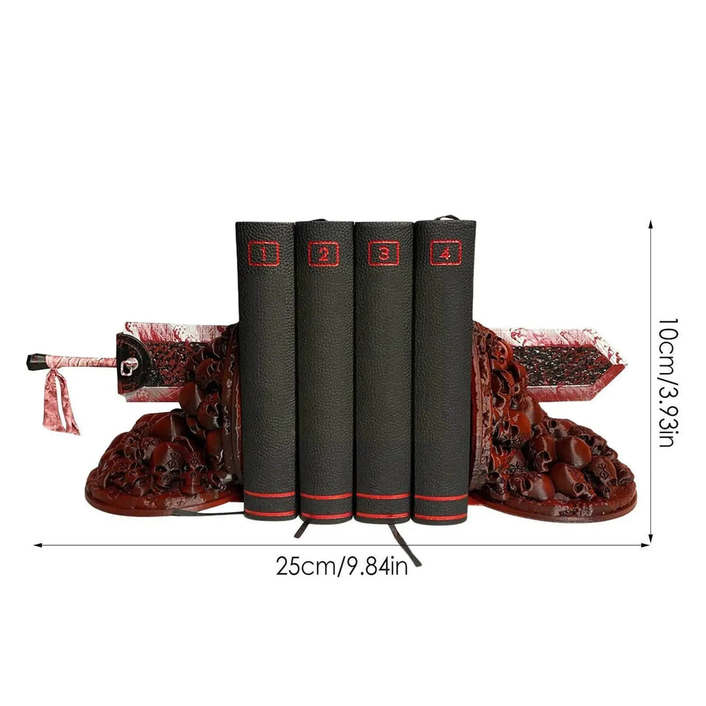Avtoit | Berserk Bookends Angry Bookends Dragon Hunter Resin Craft Study Art Decorative Ornament Home Desk Bookshelf T4z7