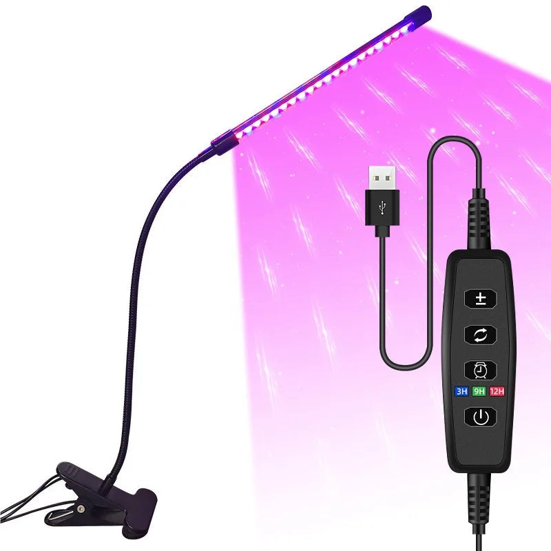 Avtoit | LumiPlant LED Plant Light | USB Grow Light | 1–4 Heads | Dimmable with Timer