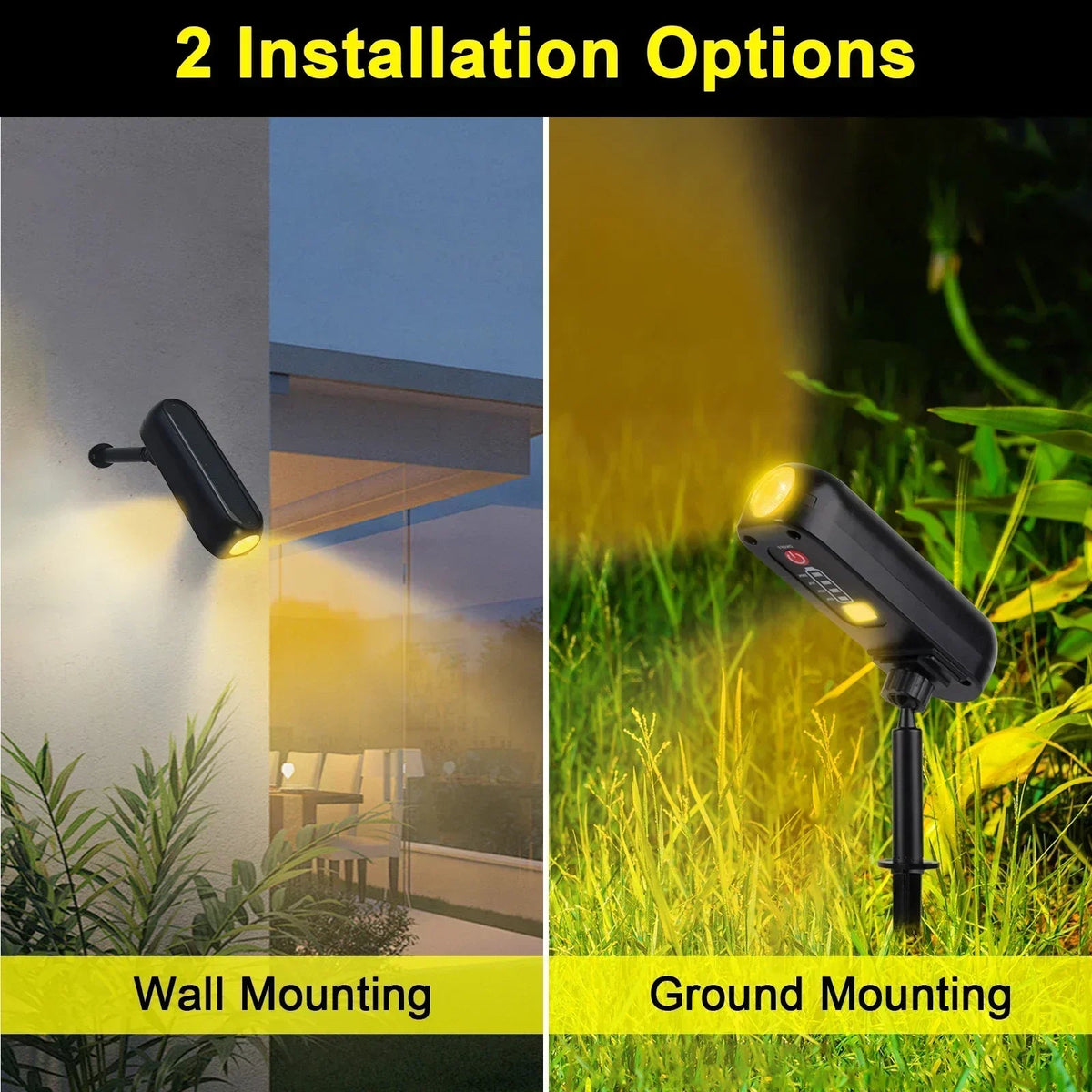 Avtoit | LumoGlow | LED Solar Spotlight | 2-in-1 Light Mode | IP65 Waterproof