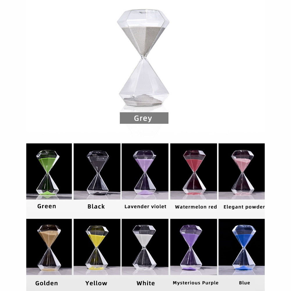 Avtoit | 5–60 Minute diamond hourglass, hourglass, hourglass, children's gift, hourglass, home decoration, available in multiple color options