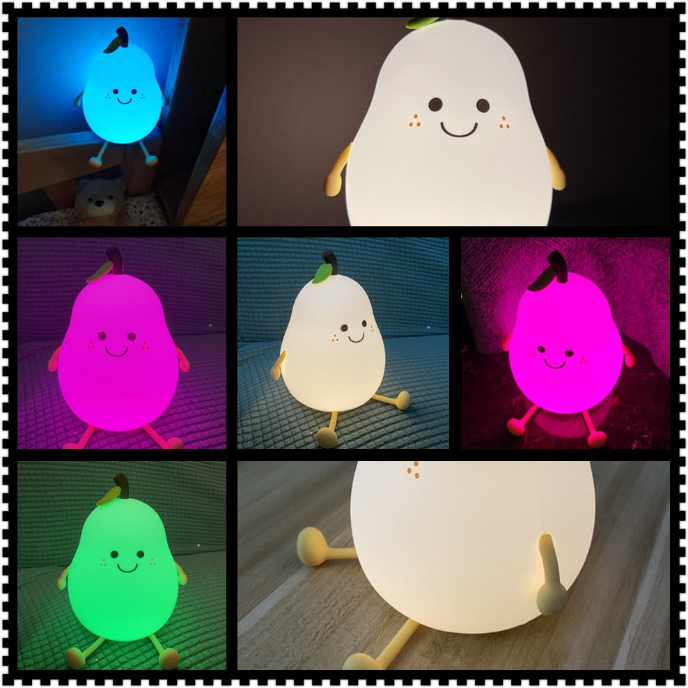 Avtoit | Cute Pear Bedside Touch Night Lamp